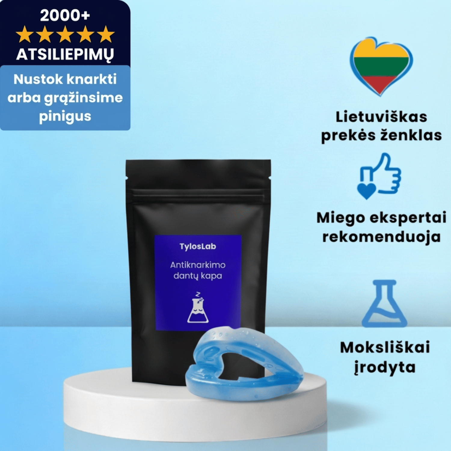 TylosLab Antiknarkimo dantų kapa